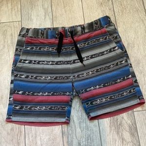 21 MEN Aztec fleece SHORTS M
